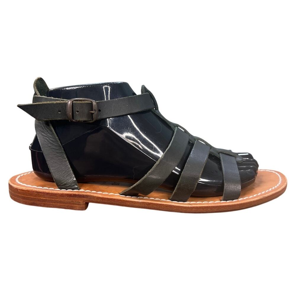 Steven Alan x La Botte Gardiane Green Handmade Gladiator Sandals US 9/9.5